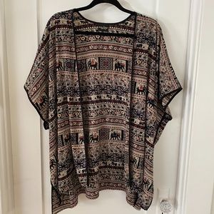 Audrey Elephant kimono/tunic